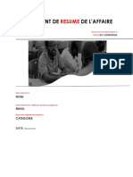 French-The Tef Business Summary Template