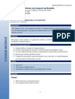 Course Module 3 and 4 Mathematics of Investment