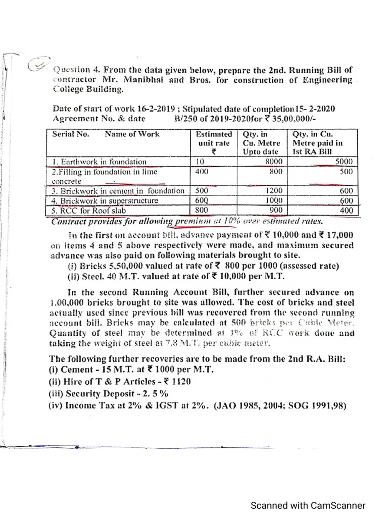 RA Bill On Account Payment PDF