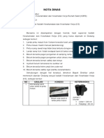 Nota Dinas Hasil Supervisi K3