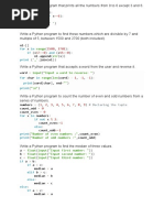 Write A Python Program That Prints All The Numbers From 0 To 6 Except 3 and 6