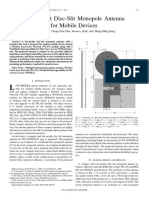 A Compact Disc-Slit Monopole Antenna For Mobile Devices: Chi-Sheng Liu, Cheng-Nan Chiu, Member, IEEE, and Sheng-Ming Deng