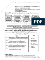 Writing Research Report: Name: Maria Bettina L. Dizon Grade & Section:12-Diplomacy Date: 05/24/2022 Score