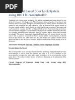 2.password Based Door Lock System Using 8051 Microcontroller