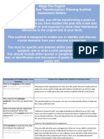 Poetry Text Transformation Planning Sheet Scaffold