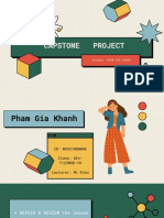 Capstone Project: Student: PHAM GIA KHANH