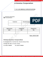 Chimei-Innolux Corporation: Bt140Gw01 V.9 LCD Module Specification