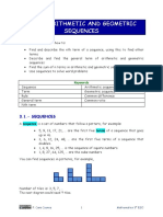 1 Arithmetic and Geometric Sequences