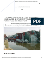 Stability Vigilance Containerships and Cargo Ships Carrying Containers Maritime Mutual