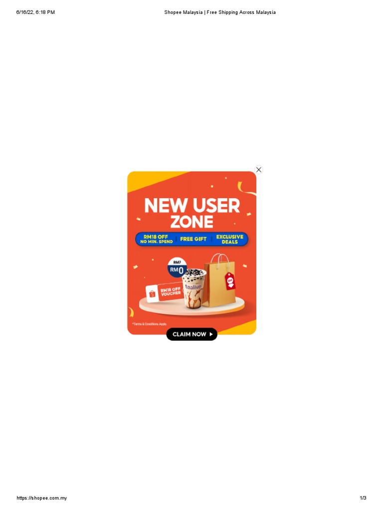 Shopee Malaysia Free Shipping Across Malaysia PDF Online Shopping