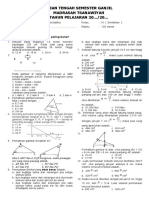 Soal PTS Matematika Kelas 9 Sem 1 - Kamimadrasah