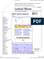 Wide Receiver Routes Patterns Passing Tree