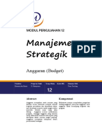 Modul 12 Manajemen Strategik - Anggaran