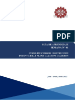Guía - Aprendizaje - Procesos de Construcción - Semana N°01 - 2022-I