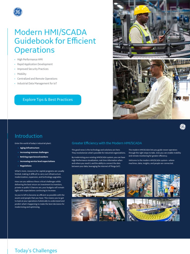 Modern Hmi Scada Guidebook For Efficient Operations From Ge Digital ...