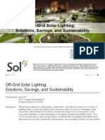 2018 Off Grid Solar Lighting Solutions Savings Sustainability SOL INC