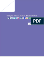 Sample Social Media Tactical Plan Template  - By Marketo