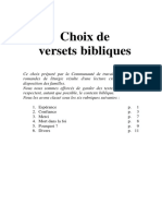 Choix de Versets Bibliques CTCRL