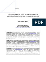 Entorno Virtual para El Aprendizaje y La Evaluación Automática