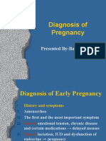 Diagnosis of Pregnancy: Presented By-Baljeet Kaur