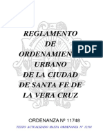 Reglamento de Ordenamiento Urbano Ordenanza 11748 Actualizada