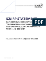 ICNIRP stament Gaps in knowledge 2020