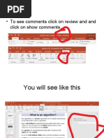 To See Comments Click On Review and and Click On Show Comments