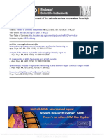 A Method For The Measurement of The Cathode Surface Temperature For A High Haidar1993