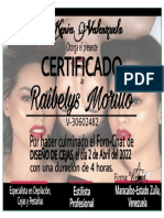 Certificado Raibelys