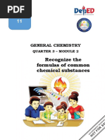 Grade 11: Recognize The Formulas of Common Chemical Substances