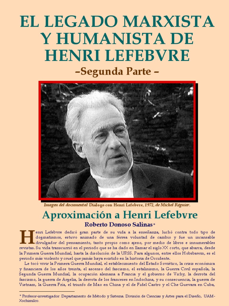 Henri Lefebvre Dos marxismo Karl Marx