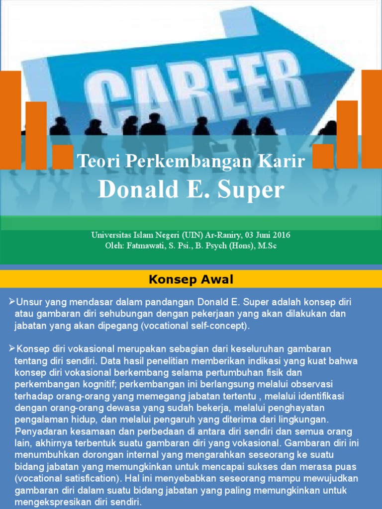 Teori Perkembangan Karir Super | PDF
