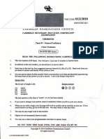 CSEC Chemistry June 2021 P1