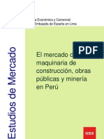 El Mercado de La Maquinaria de Construccion y Mineria Peru