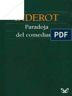 Diderot Denis Paradoja Del Comediante