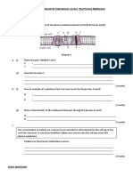 Movement of Substances Across The Plasma Membrane Stucture Questions