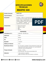 Fichas Tecnicas Mastic 500