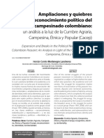 Ampliaciones y Quiebres Del Reconocimiento Político Del Campesinado Colombiano