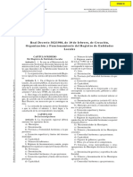 Real Decreto 382/1986, de 10 de Febrero, de Creación, Organización y Funcionamiento Del Registro de Entidades Locales
