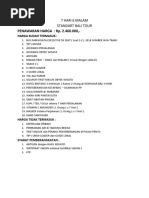 ITINERARY BALI 7 Hari 6 Malam STANDART