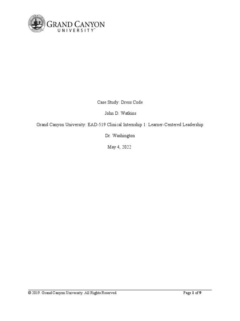 Ead519T6Case StudyDress Code PDF First Amendment To The United