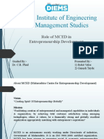 Deogiri Institute of Engineering and Management Studies: Role of MCED in Entrepreneurship Development