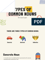 Types of Common Nouns: 6th Grade English