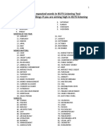 Word List Ielts