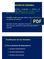 Las Variables y La Operacionalización de Las Variables.