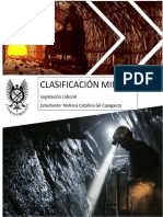 Clasificación minera en Colombia según la legislación laboral