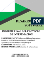 Avance 1 Formato de Informe Final de Proyectos de Investigación Raspberry Pi