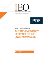 THE IMFs EMERGENCY RESPONSE TO THE COVID-19 PANDEMIC - Independent Evaluation Office  - IMF