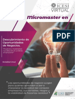 Folleto Micromaster Desarrollo de Oportunidades de Negocio