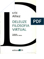 Deleuze, Filosofia Virtual - Éric Alliez.
